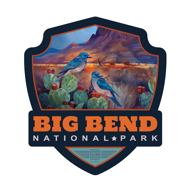 Big Bend Desert Perch Emblem Sticker | Emblem Sticker