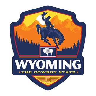 WY State Pride Emblem Magnet | Made in the USA