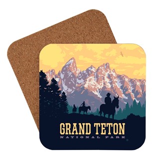 Grand Teton NP Ridin' High Coaster | Made is the USA