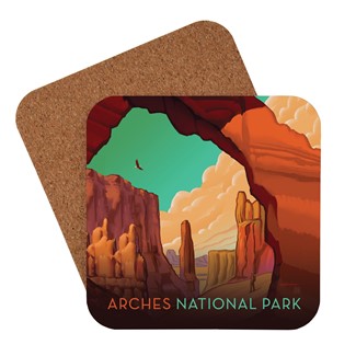 Arches National Park Desert Cathedral Coaster | Made in USA