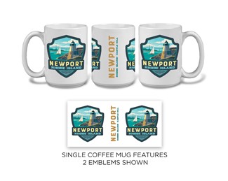 Newport RI Emblem Mug | Ceramic Mug