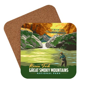 Great Smoky Mountain NP Raven Fork Coaster | Made in USA