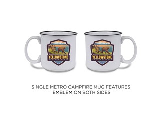 Lake Yellowstone Emblem Campfire Mug | Tourist Courts