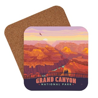 Grand Canyon Mather Point Sunset Coaster | Made in USA