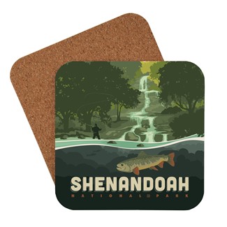 Shenandoah National Park Speckled Trout Coaster | Made in USA