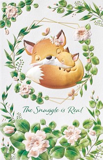 Snuggle Foxes   | Baby greeting cards