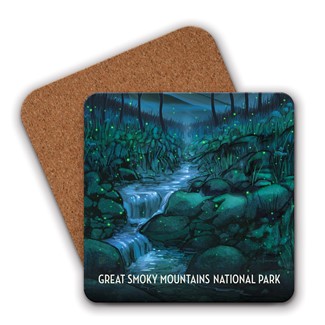 Great Smoky Mountains NP Firefly Magic Coaster | American Made Coaster