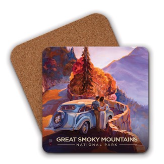 Great Smoky Mountains NP Sunset Coaster | American Made Coaster