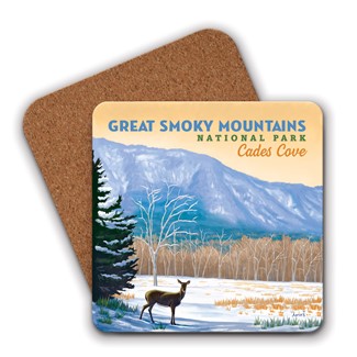 Great Smoky Mountains NP Cade's Cove Coaster | American Made Coaster