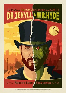 Dr. Jekyll and Mr. Hyde Postcard | USA Made