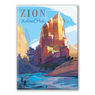 Zion NP Angels Landing Mod Magnet  | American Made