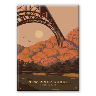 New River Gorge NP Looking Up Magnet  | American Made