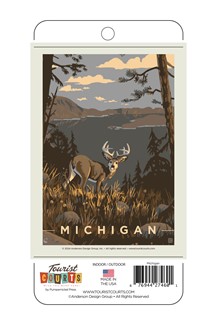 Michigan Vertical Sticker  | American Made