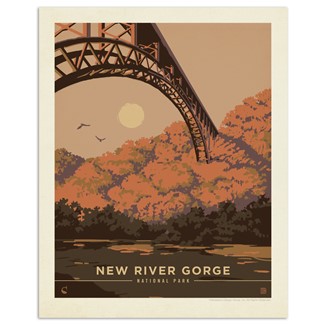 New River Gorge NP Looking Up 8x10 Print | American Made