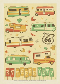 RV There Yet? Postcard | USA Made