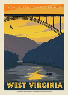 West Virginia New River Gorge Postcard | USA Made