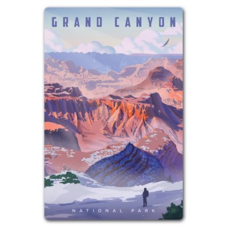 Grand Canyon Winter Wonderland Magnetic PC | themed magnet postcard