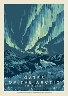 Gates of the Arctic NP Northern Lights Postcard | Postcard