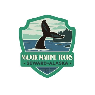 Major Marine Tours Seward AK Emblem Sticker| Emblem Sticker