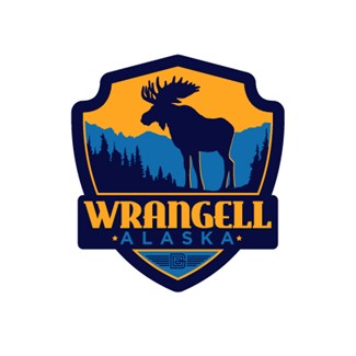 AK Wrangell Moose Emblem Sticker| Emblem Sticker