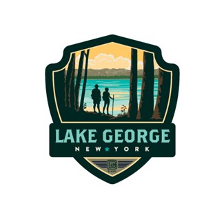 Lake George NY No Snow Emblem Sticker