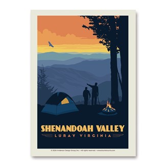 Shenandoah Valley Luray Camping Vert Sticker | Vertical Sticker