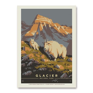 Glacier NP Mama Goat Vert Sticker | Vertical Sticker