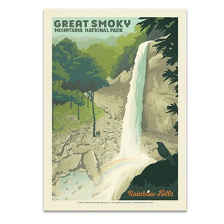 Great Smoky Mountains NP Rainbow Falls | Postcards