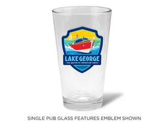 Lake George, NY Speedboat Emblem Pub