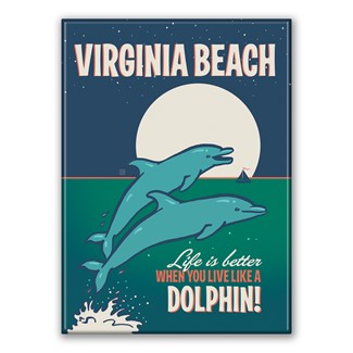 Virginia Beach Magnet | Metal Magnet