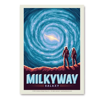 Milky Way Galaxy Vert Sticker | Vertical Sticker