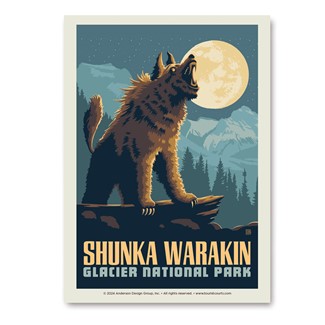 Glacier NP Shunka Warakin Vert Sticker