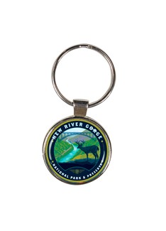 New River Gorge NP Circle Dome Key Ring | American Made