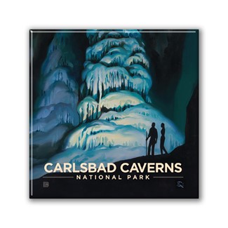 Carlsbad Caverns NP Big Room Square Magnet