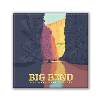 Big Bend NP Rio Grande Square Magnet