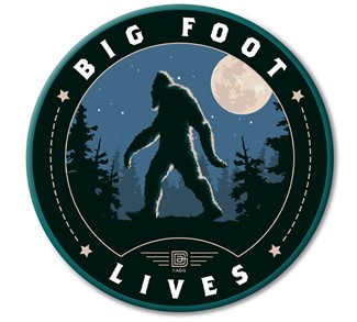Bigfoot Lives Circle Magnet| Circle Magnets