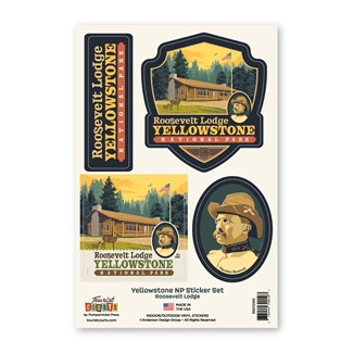 Yellowstone NP Roosevelt Lodge Sticker Set| Made in America