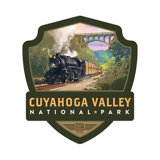 Cuyahoga Valley NP Historic Railroad Emblem Sticker| Emblem Sticker