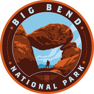 Big Bend Balanced Rock Circle Sticker| American Made