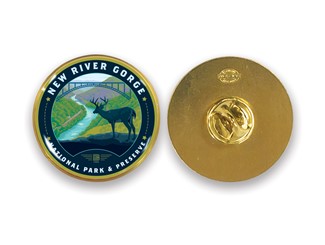 New River Gorge NP& Preserve Deer Circle Pin| American Made