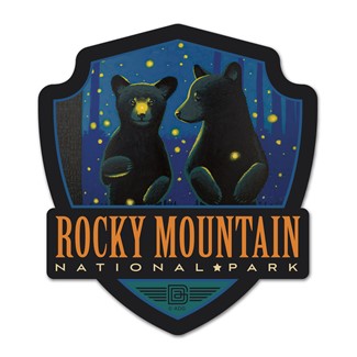 Rocky Mountain NP Firefly Cubs Emblem Wood Magnet| American Made