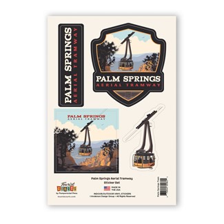 Palm Springs CA Aerial Tram Sticker Set| Made in America