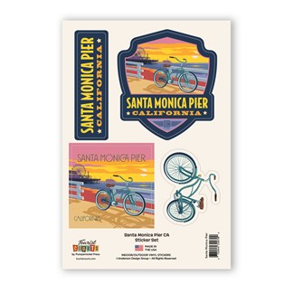 Santa Monica Pier Locals Only Sticker Set| Made in America