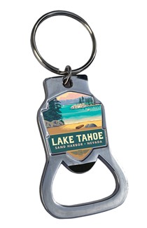 Lake Tahoe Sand Harbor Nevada Emblem BO Key Ring | American Made