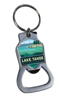 Lake Tahoe Sand Harbor Nevada Emblem BO Key Ring | American Made
