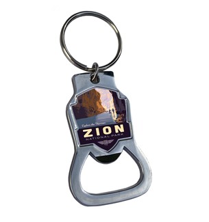 Zion NP Explore the Narrows Emblem BO Key Ring | American Made