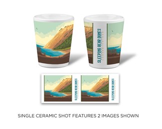 Sleeping Bear Dunes National Lakeshore Ceramic Shot| Printed in the USA