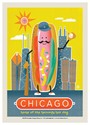 Chicago Hotdog Postcard
