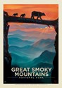 Great Smoky Bear Crossing Postcard