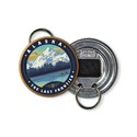 Alaska Wrangell Kayaks Circle Bottle Opener Keyring